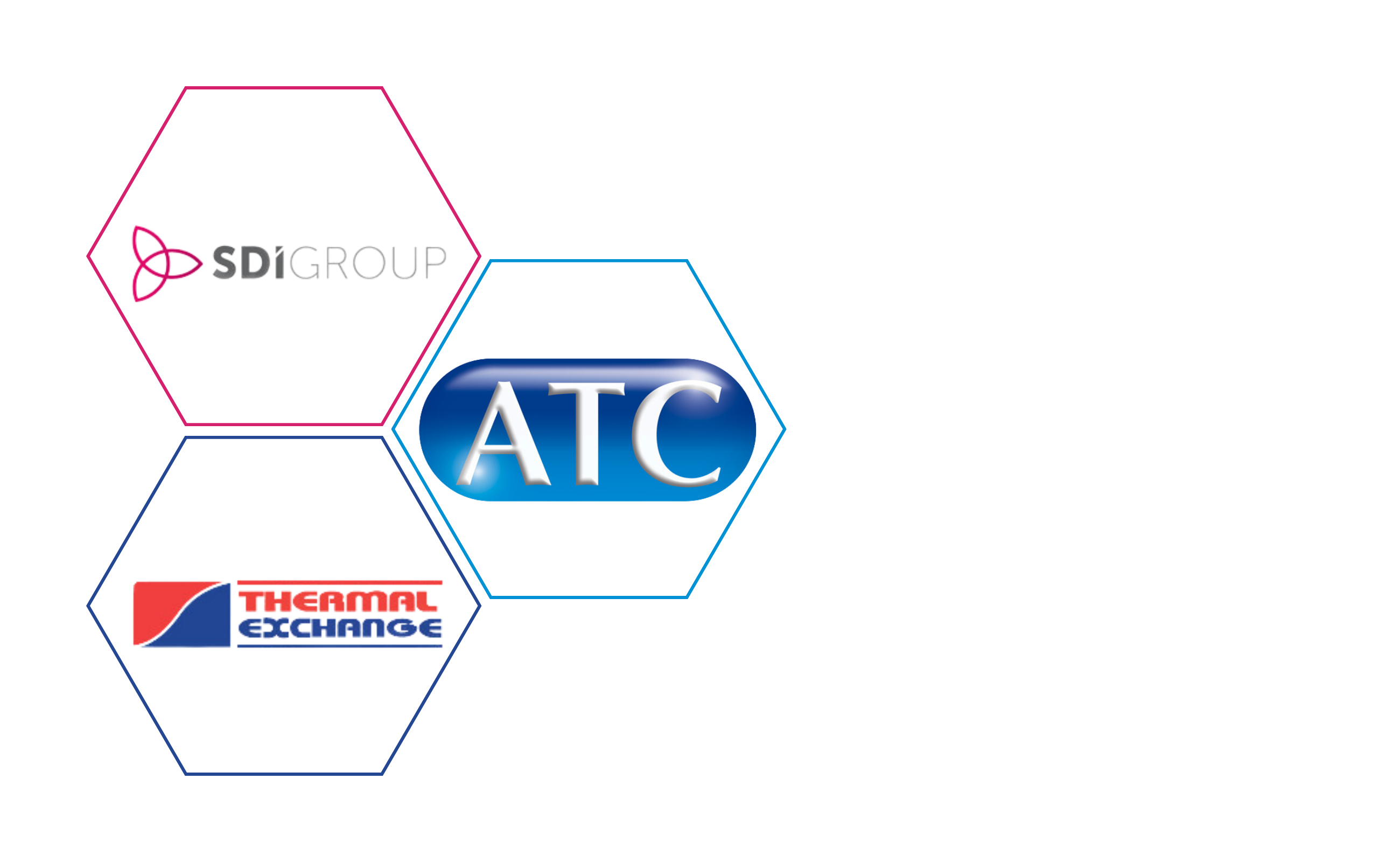 SDI, ATC, thermal exchange logos